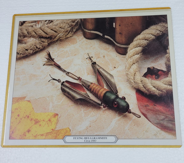 Photo Circa1883 of Flying Hellgrammite fishing lure. for display
